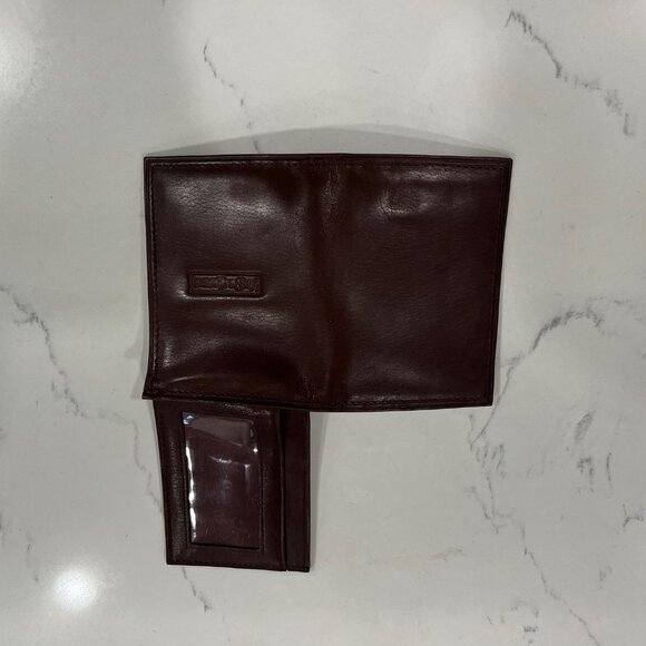 Yves Saint Laurent - Men's Trifold Brown Leather Wallet - Picture 11 of 16